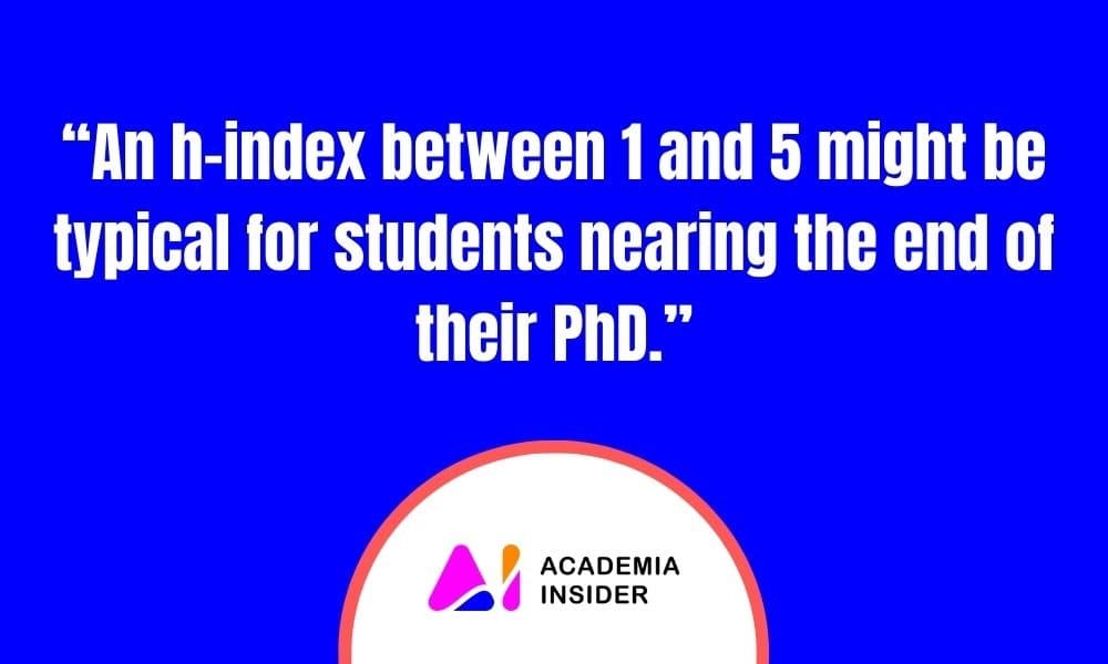 h index of phd student